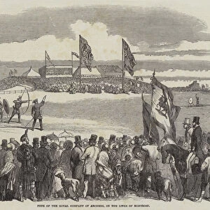 Fete of the Royal Company of Archers, on the Links of Montrose (engraving)