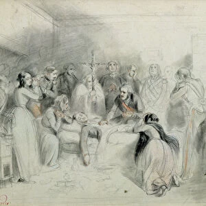 The final moments of the Duke of Orleans after the accident at Neuilly, 13th July 1842