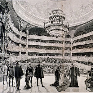 First performance of Otello, opera by Giuseppe Verdi in Paris, 1887