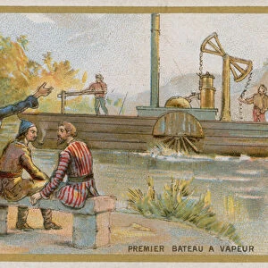 First steamboat (chromolitho)