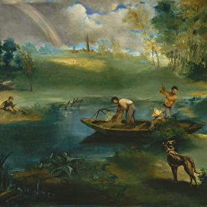 Fishing, c. 1862-63 (oil on canvas)