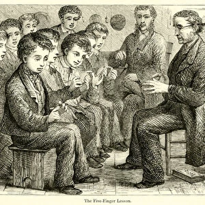 The Five-Finger Lesson (engraving)