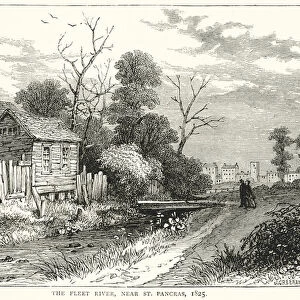 The Fleet River, near St. Pancras, 1825 (engraving)