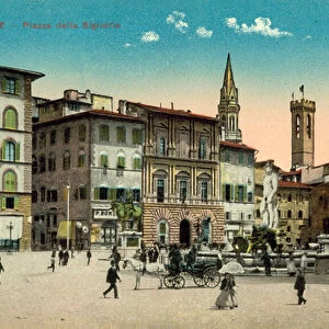 Florence, Piazza Della Signoria (colour photo)