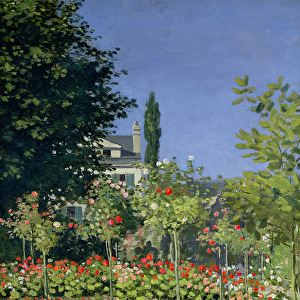 Flowering Garden at Sainte-Adresse, c. 1866 (oil on canvas)