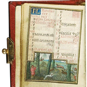 Folio from a miniature Book of Hours, use of Rome, Bruges