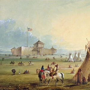 Fort Laramie, 1858-60 (w / c on paper)