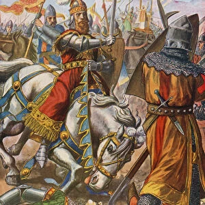 Frederick Barbarossa is wounded at the battle of Legnano, 1176