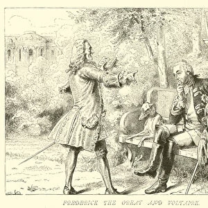 Frederick the Great and Voltaire (engraving)