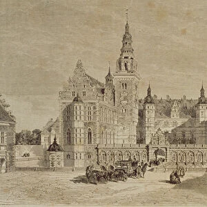 Frederiksborg Castle, Hillerod, Denmark, 1850s, from Le Tour du Monde