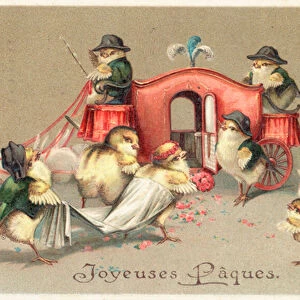 French Easter card (colour litho)