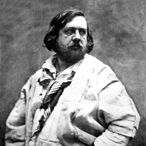 French poet Theophile Gautier, photographed by Nadar, c. 1854-1855