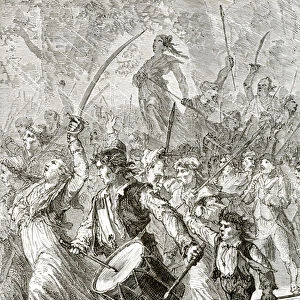 French Revolution 1789-1799 Stanislas Marie Maillard at the march to Versailles October 5th 1789