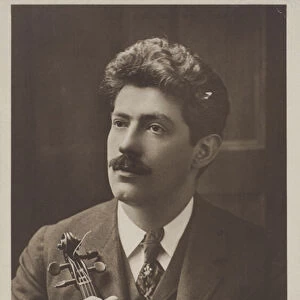 Fritz Kreisler, Austrian violinist and composer (b / w photo)