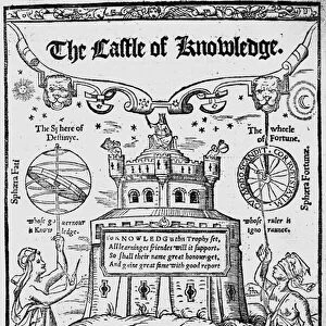 Frontispiece to The Castle of Knowledge by Robert Recorde, 1556 (woodcut)
