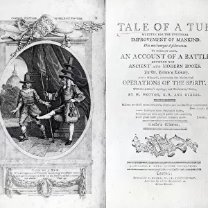 Frontispiece and Titlepage to A Tale of a Tub by Jonathan Swift