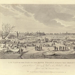 Frost fair on the Thames, 1683-1684 (engraving)