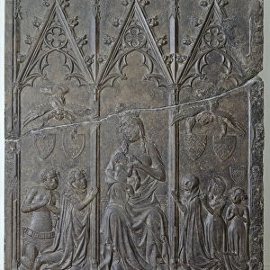 Funerary stela of the Sacquespee family, from the St. Nicaise cemetery in Arras