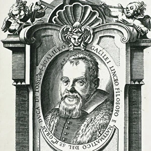 Galileo Galilei, (1564-1642) (engraving)