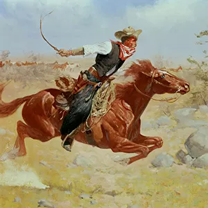 Galloping Horseman, c. 1890 (oil on canvas)