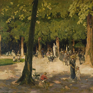 The Gardens, Versailles, 1922 (oil on canvas)