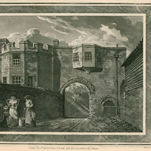 Gateway of the old Palace of Richmond, Surrey (engraving)