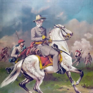 General Robert E. Lee, pub. 1886 (colour litho)