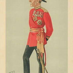 General Sir Frederick Charles Arthur Stephenson, Dear old Ben, 18 June 1887, Vanity Fair cartoon (colour litho)