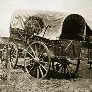 General U. S. Grants Baggage Wagon, 1861-65 (b / w photo)