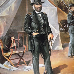 General Ulysses Simpson Grant (colour litho)
