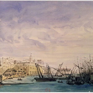 General View of Algiers, 1845 (w / c on paper)