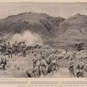 General View of the Field of Battle before Spion Kop from Gun Hill (litho)