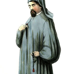 Geoffrey Chaucer - male costume, late 14th century