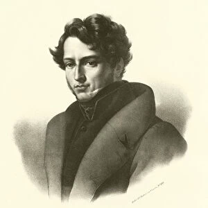 Gericault, portrait (engraving)