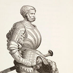A German knight, from Military and Religious Life in the Middle Ages by Paul Lacroix