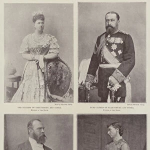 German Royals (b / w photo)