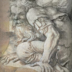Giant, sketch for the fresco of the Fall of the Giants, Palazzo del Te, Mantua, 1531 / 32