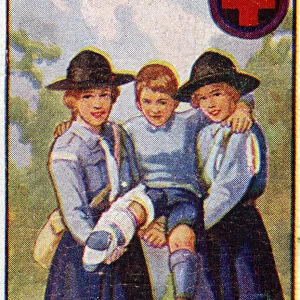 Girl Guide Ambulance Badge, 1923 (colour litho)