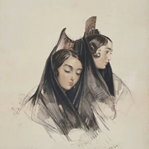 Girls of the Ronda, Andalusia, plate 11 from Sketches of Spain