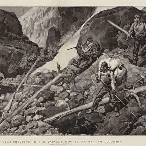 Goat-Shooting in the Cascade Mountains, British Columbia (engraving)