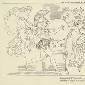 The Gods descending to Battle (engraving)