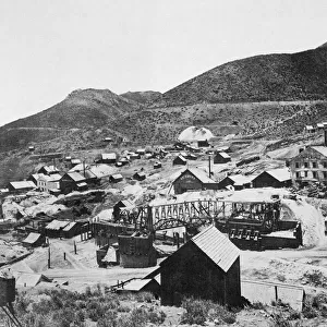 Gold Hill, Virginia City, Nevada, c. 1870 (b / w photo)