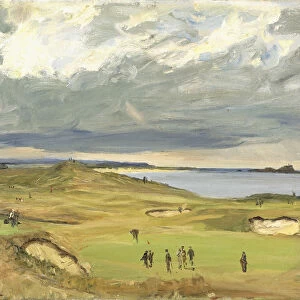 The Golf Links, North Berwick, 1919 (oil on canvas)