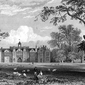 Gosfield Hall, Essex, engraved by Robert Sands, 1832 (engraving)