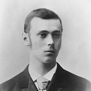 Grand Duke George Alexandrovich of Russia, c. 1890 (b / w photo)