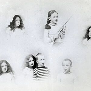 Grandchildren of Monets second wife: American Family (b / w photo)