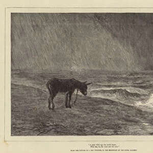 A great while ago the world began, With hey, ho, the wind and the rain! (engraving)