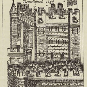 Great Dungeon Tower of Bristol Castle (engraving)