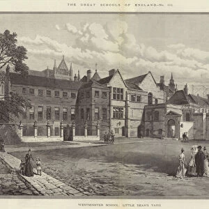 The Great Schools of England, Westminster School, Little Deans Yard (engraving)
