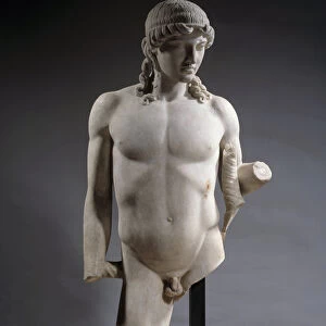 Greek Art: marble culture by Apollo Citharede (cithar player). 460 BC